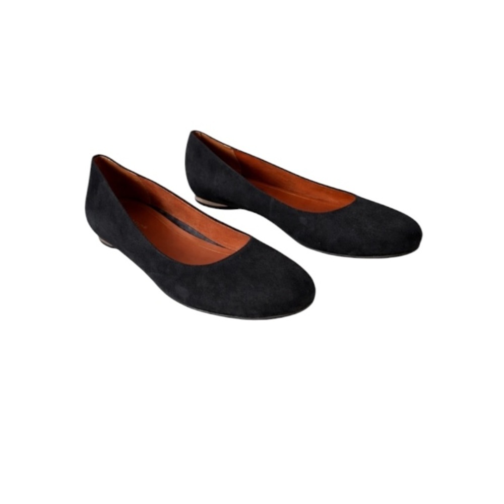 Vionic Hannah Ballet Flats Black Suede Comfort Flats Size 7